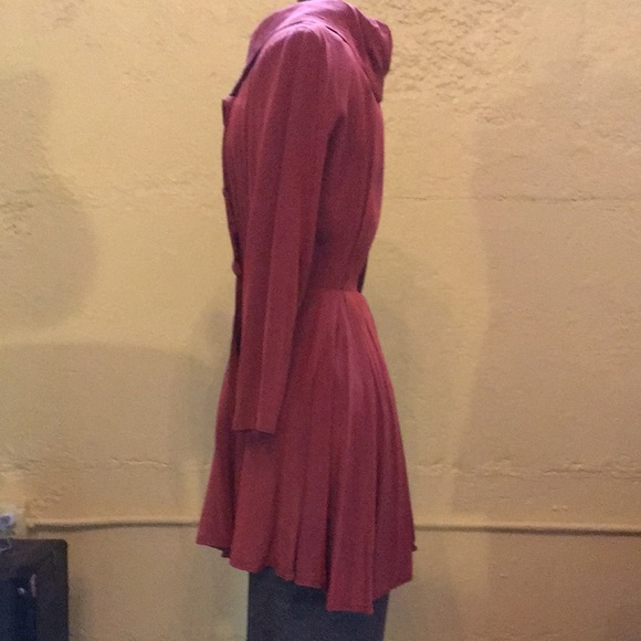 Double Breasted Burnt Orange 80s Lightweight Jacket - Picture 2 of 10